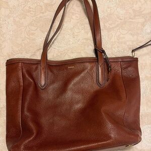 Brown Leather Tote